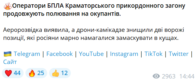 Прикордонники вдарили по позиціях окупантів на Харківщині — кадри з повітря - фото 1