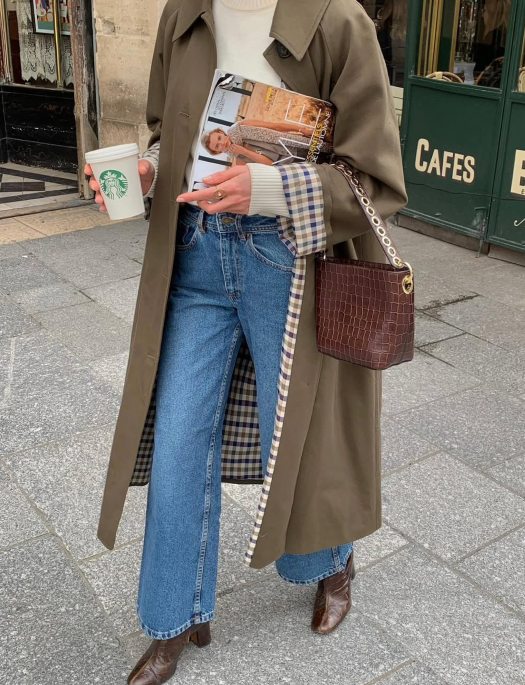 fall jeans outfit idea