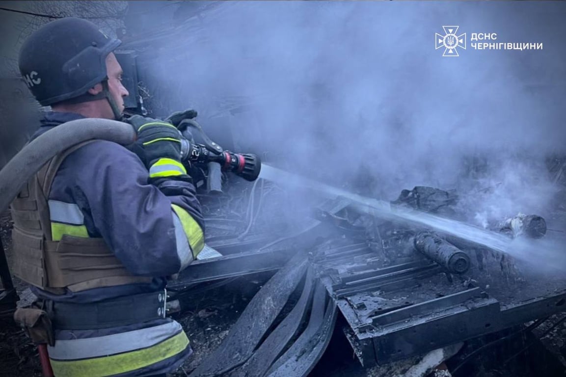 Російський обстріл Чернігівщини 1 грудня