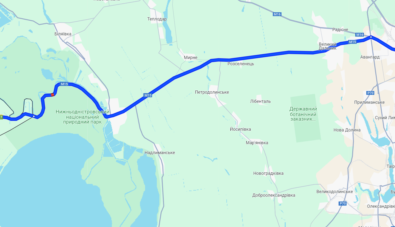 Пробки в направлении Паланки 28 июля