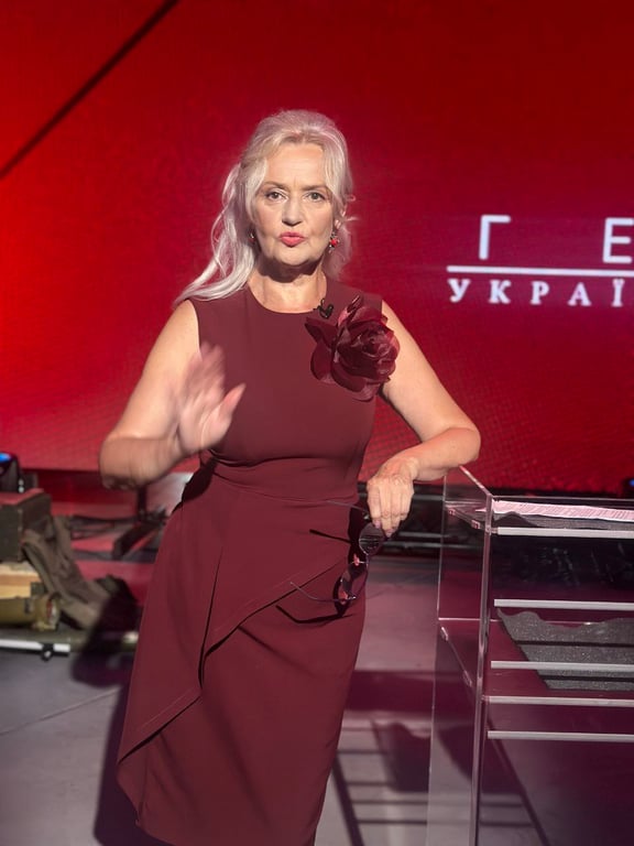 Ірина Фаріон під час запису авторської програми. Фото: Ірина Фаріон