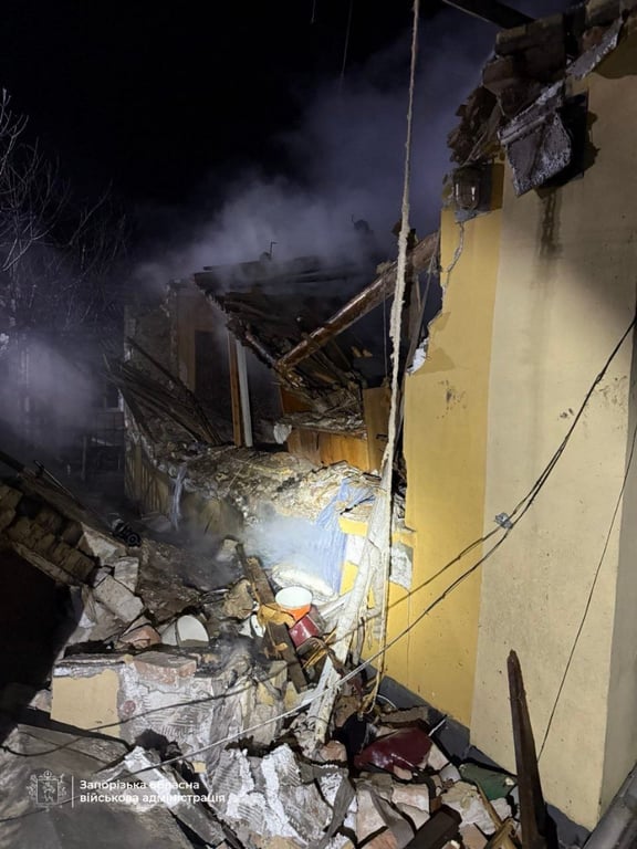 Наслідки обстрілу Запоріжжя вночі 15 лютого 2026 року 