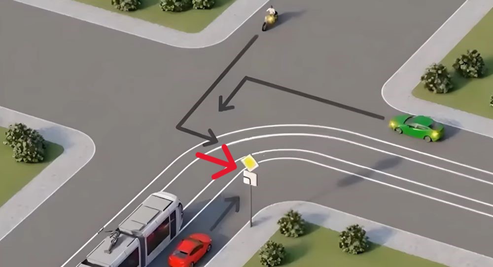 Ситуация на перекрестке — начинающие водители разобрались не сразу - фото 1