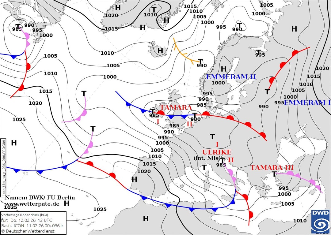 Прогноз погоди в Україні на 11 лютого
