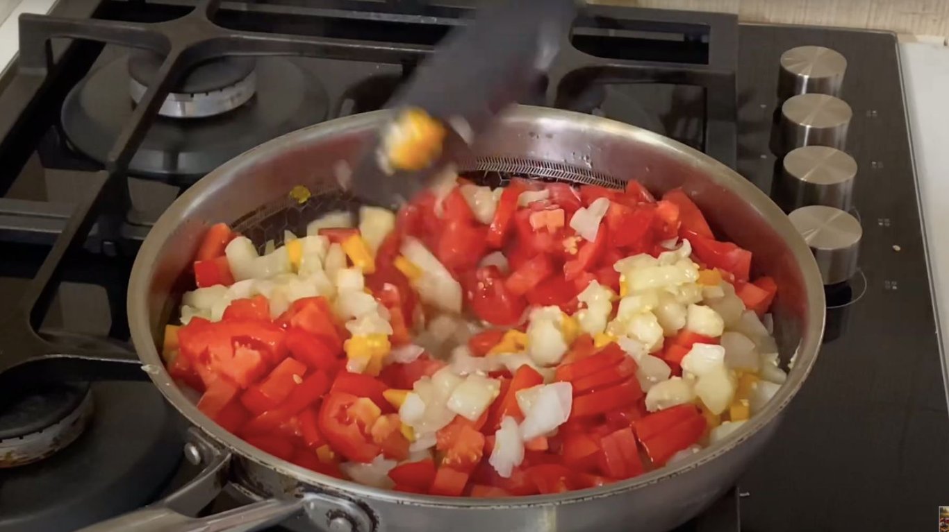 рецепт фасоли с баклажанами на ужин 