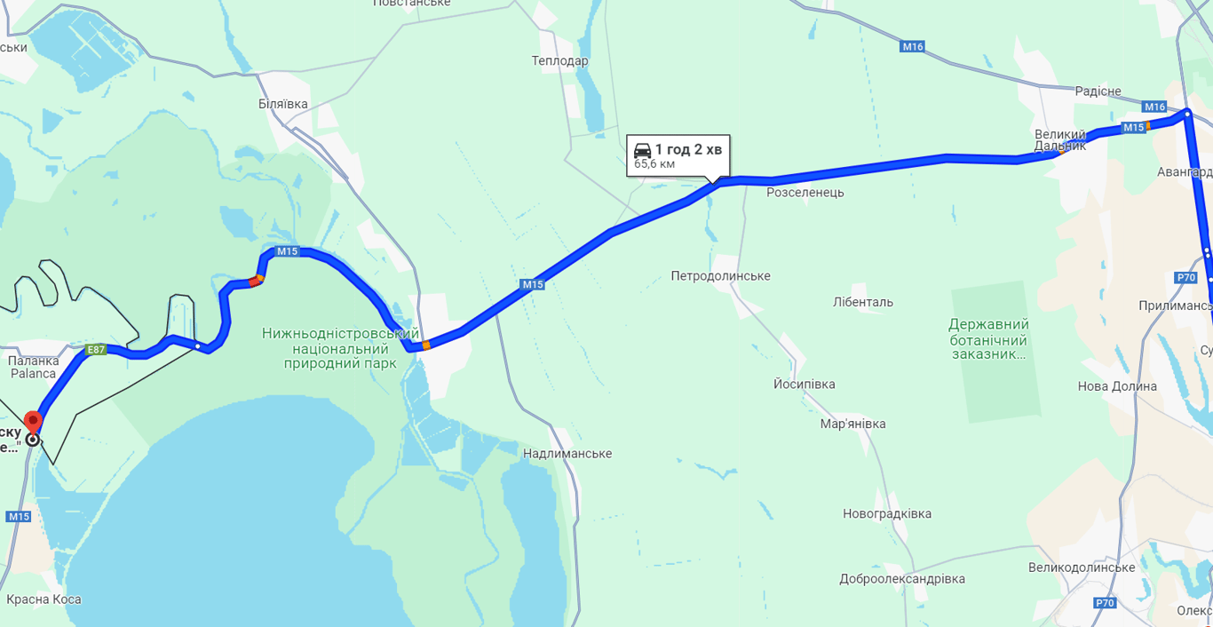 Затори у бік Паланки