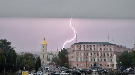 Рекордное количество молний — синоптики предупреждают о грозе в Киеве - 285x160