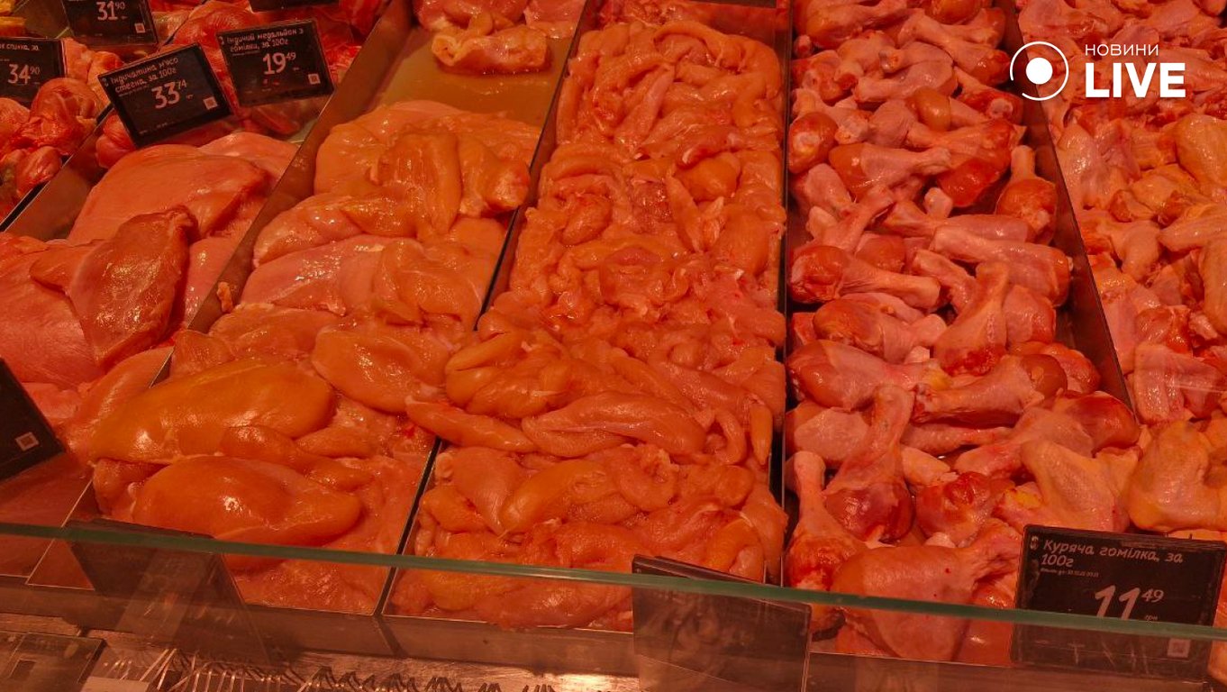Ціни на м'ясо в Одесі в супермаркеті
