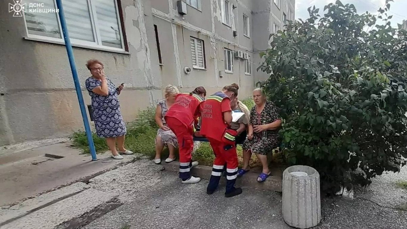 В городе Березань 11 августа горела квартира на четвертом этаже