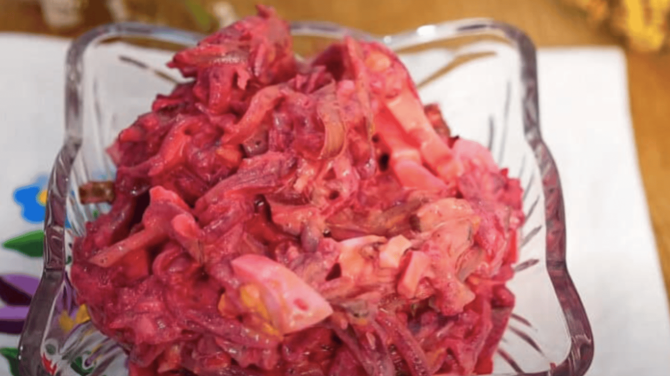 салат з буряком та огірками