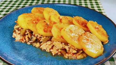 Ужин в 1 сковородке за 30 минут — нужны картофель, фарш и грибы - 285x160