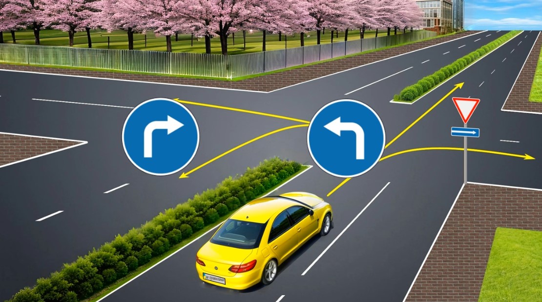 Водители часто ошибаются - какие направления движения разрешены в задаче по ПДД - фото 3