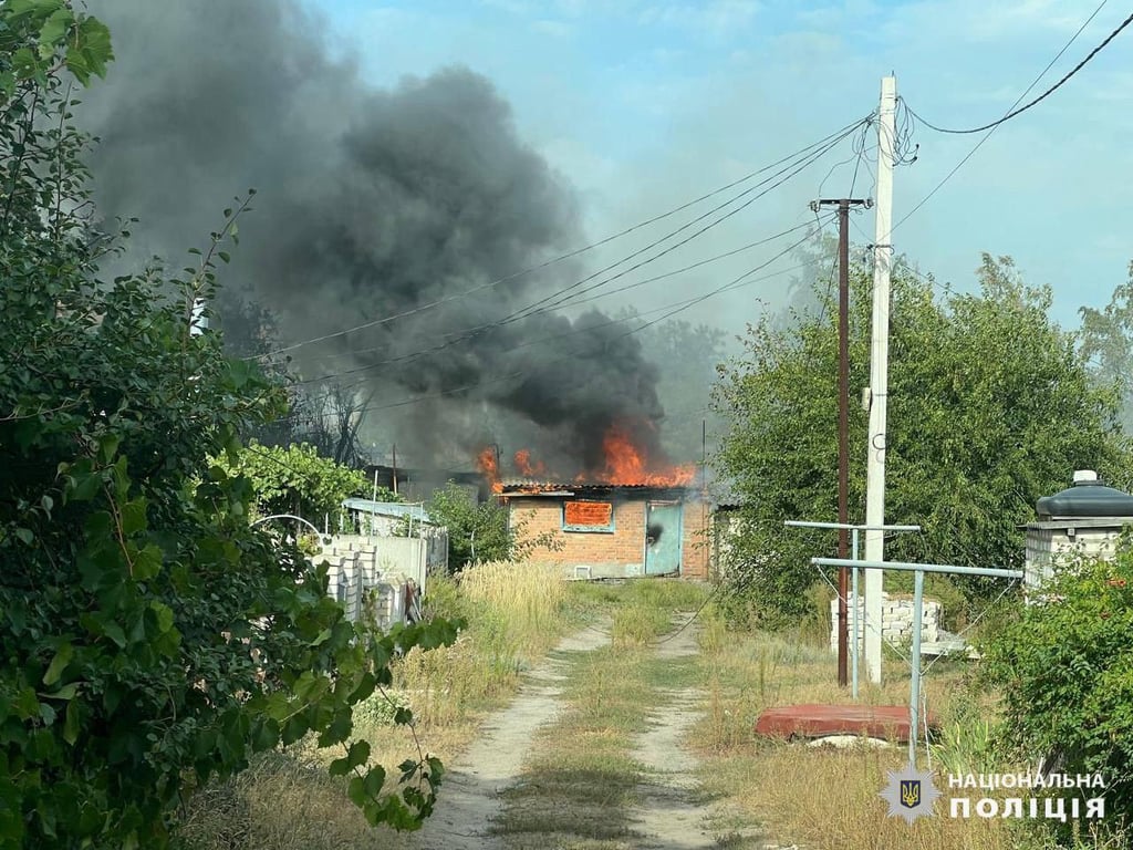 Пожежа від обстрілу