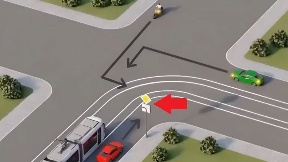 Быстрое тестирование по ПДД — кому уступит красное авто - фото 2