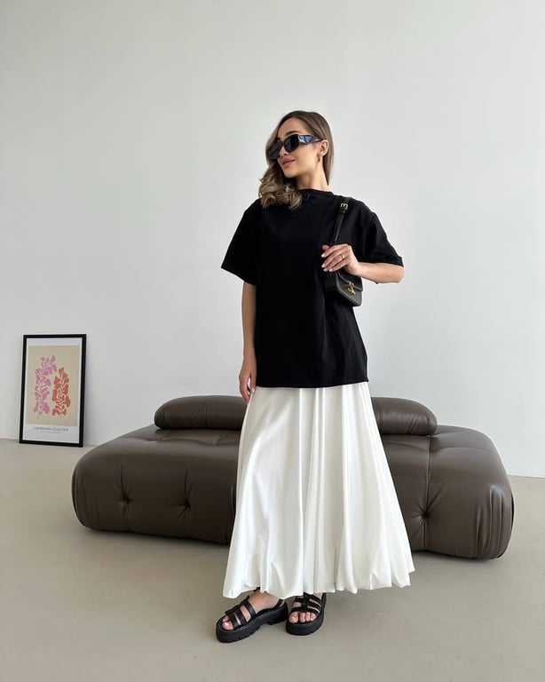 З чим носити довгу спідницю