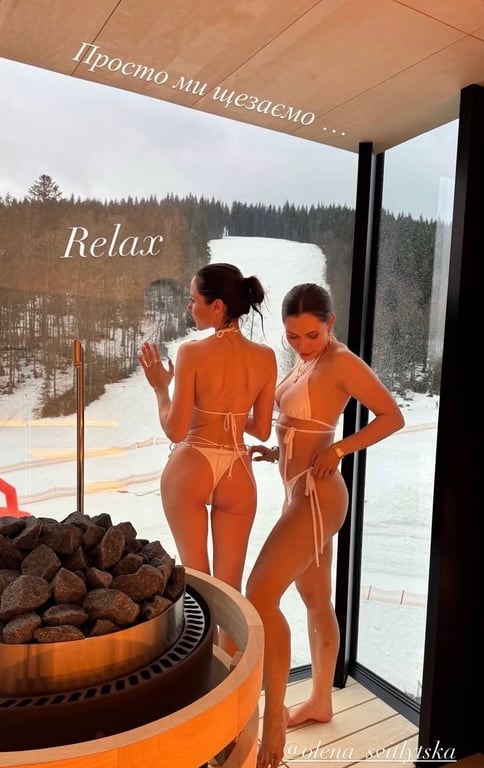 Денисенко та Світлицька у спа