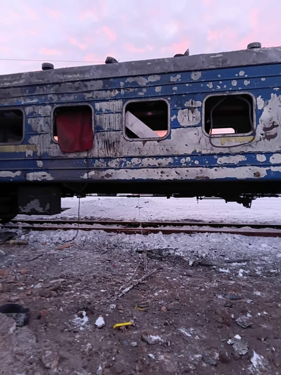 Вагон після атаки