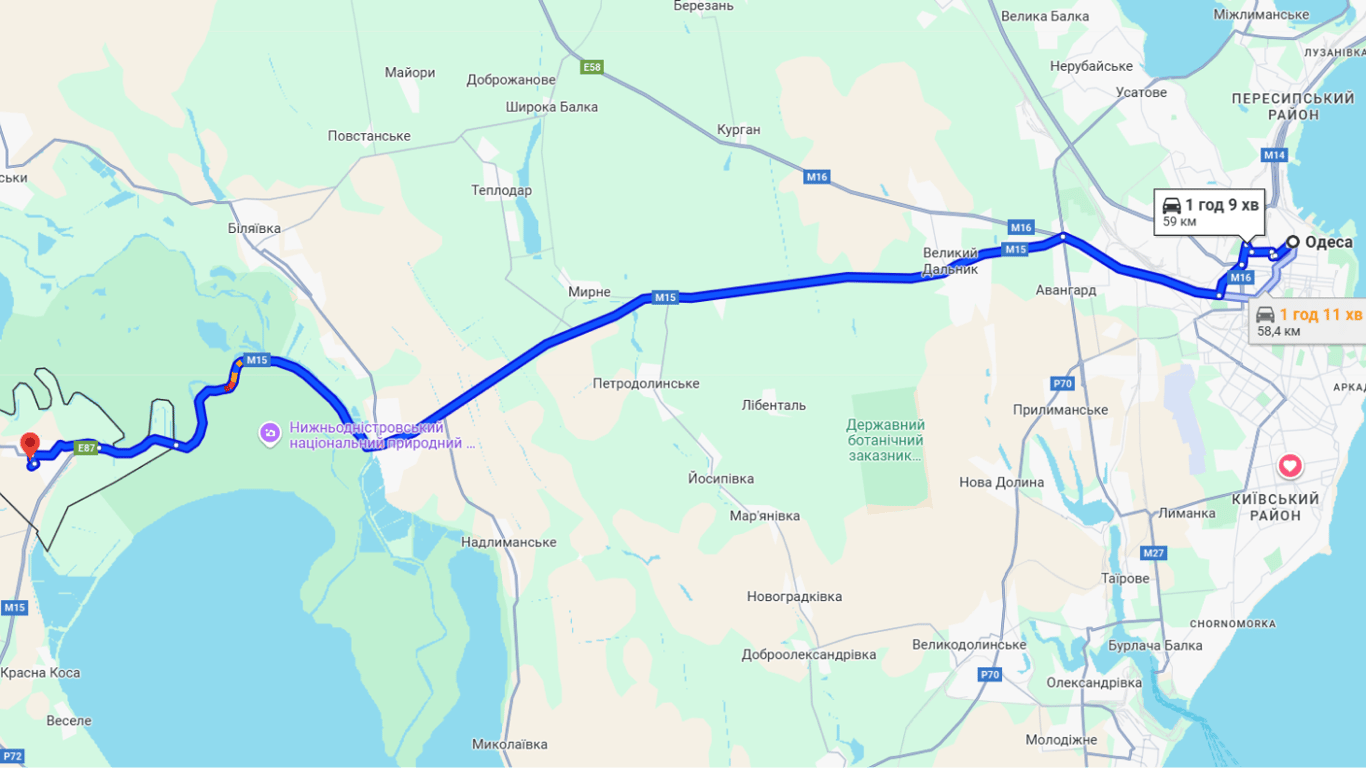 Затори до Молдови на трасі Одеса-Рені