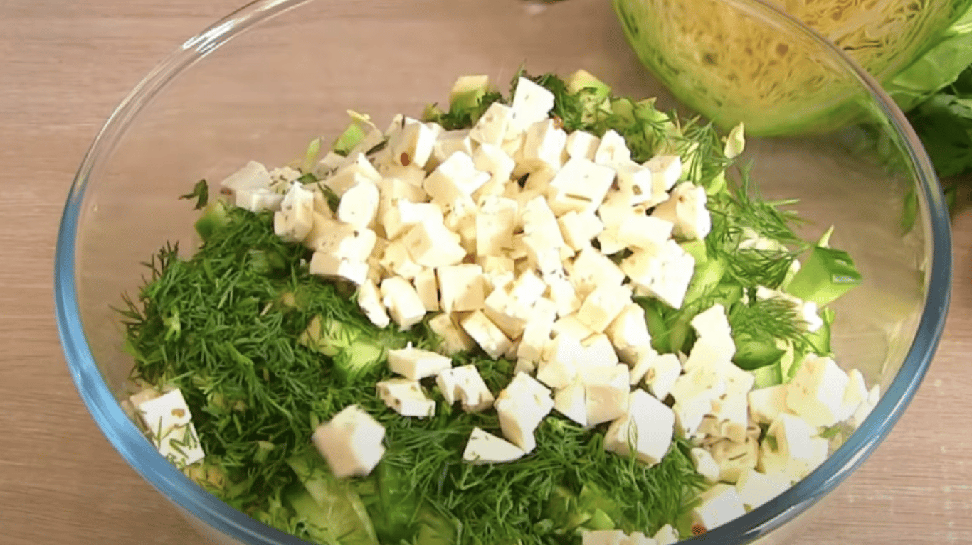 a delicious not trivial spring greens salad in 5 minutes