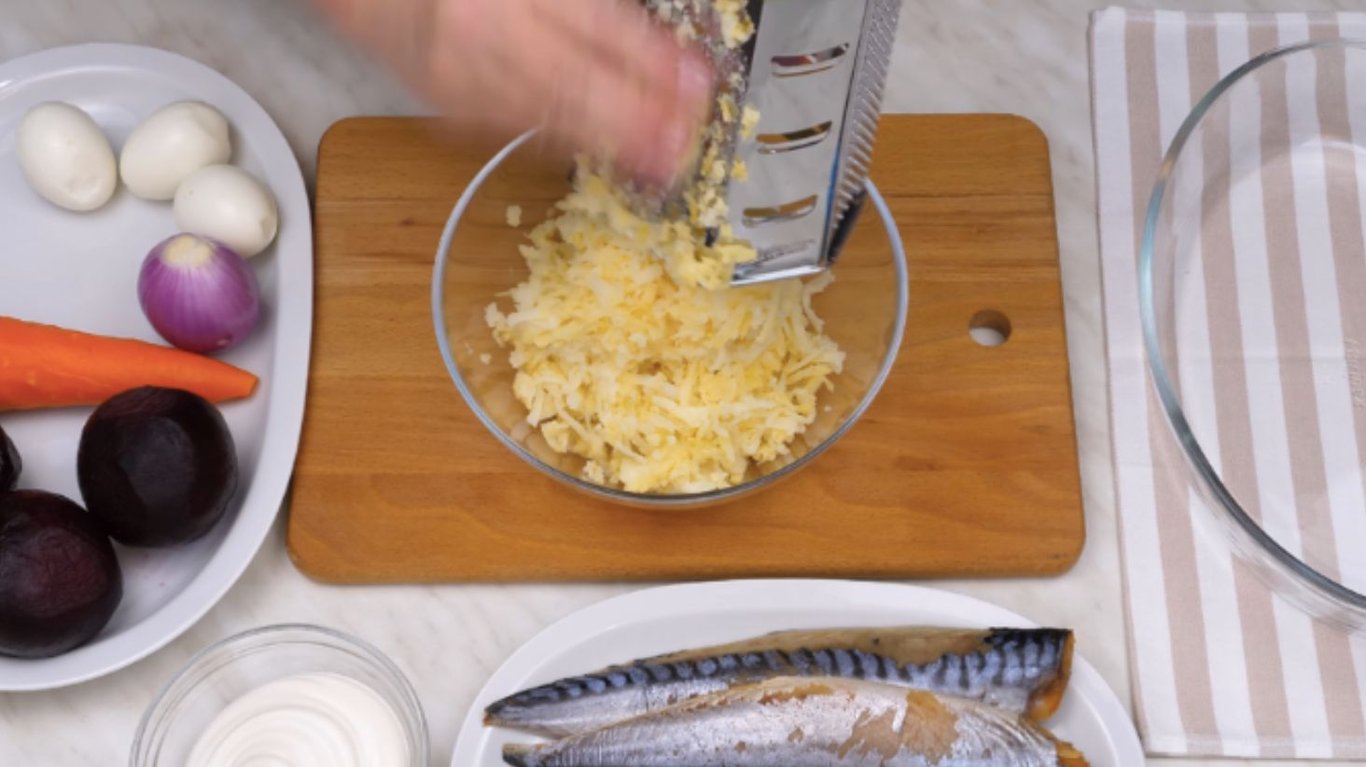 салат скумбрия под шубой