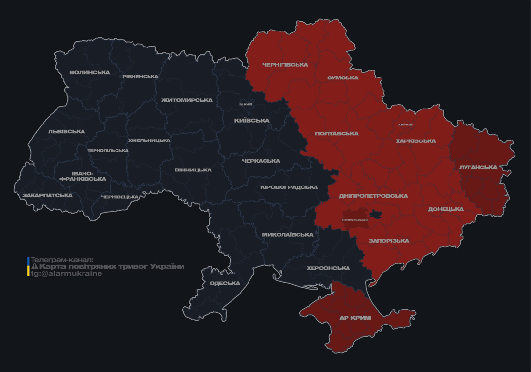 Повітряна тривога вранці 6 травня 2025 року