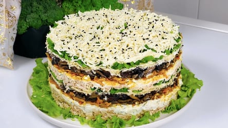 Салат шарами "Сніжний ліс" — потрібні курячі стегна та печериці - 285x160