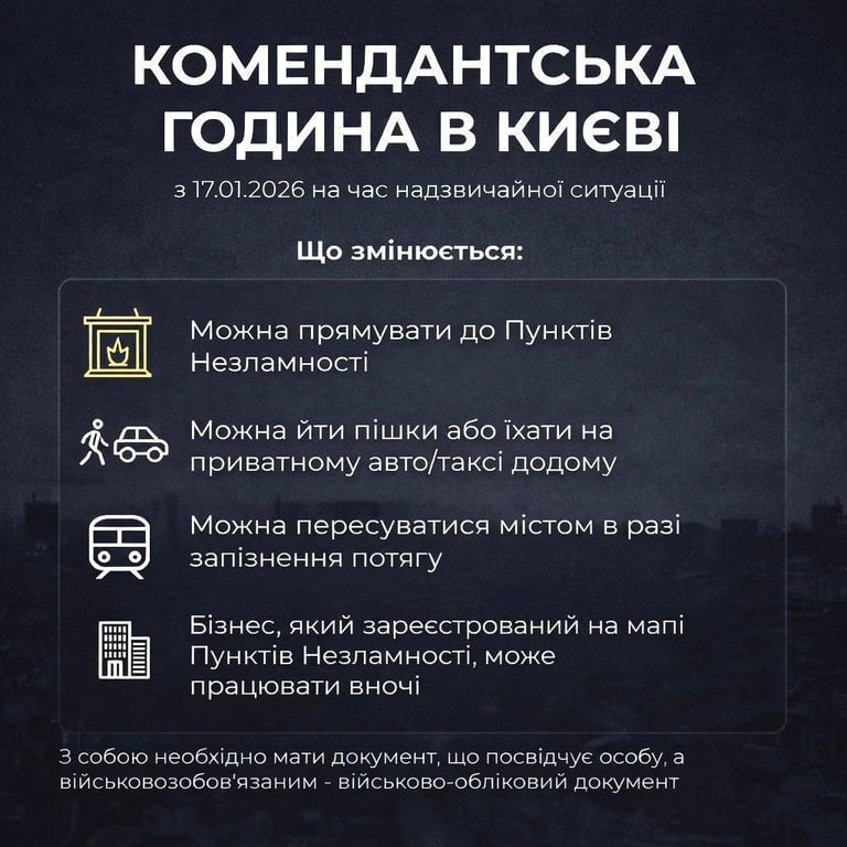 Комендантська година у Києві — оновленні правила - фото 2