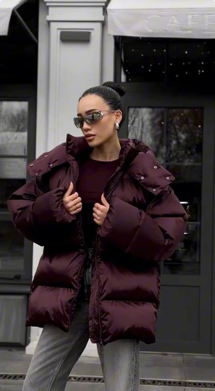 Пуховики в стилі оверсайз хіт цього сезону