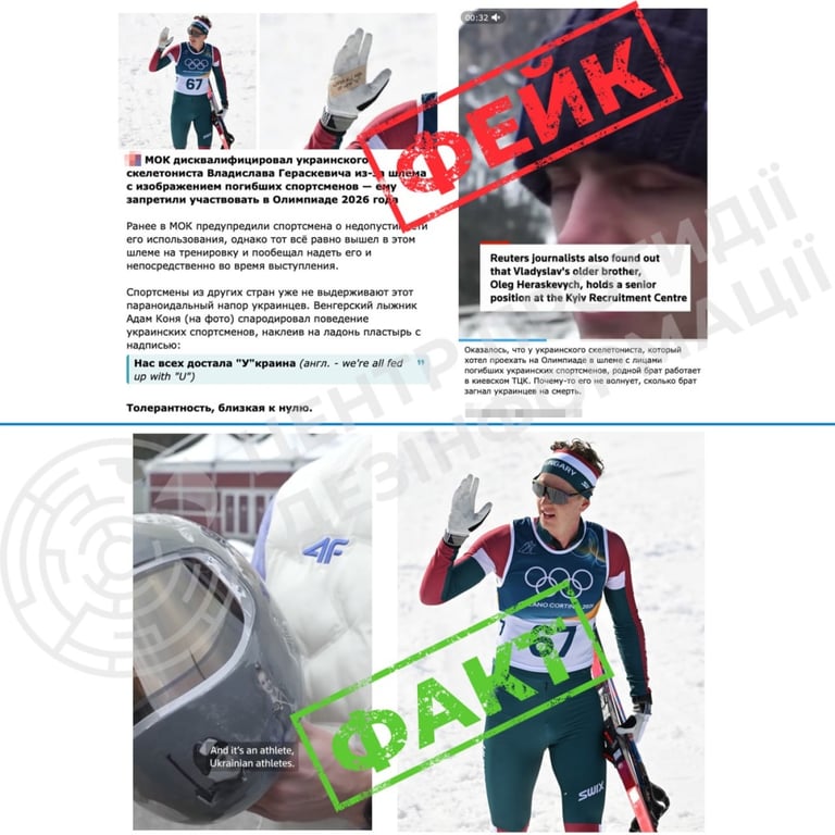 Фейки об Украине на Олимпиаде