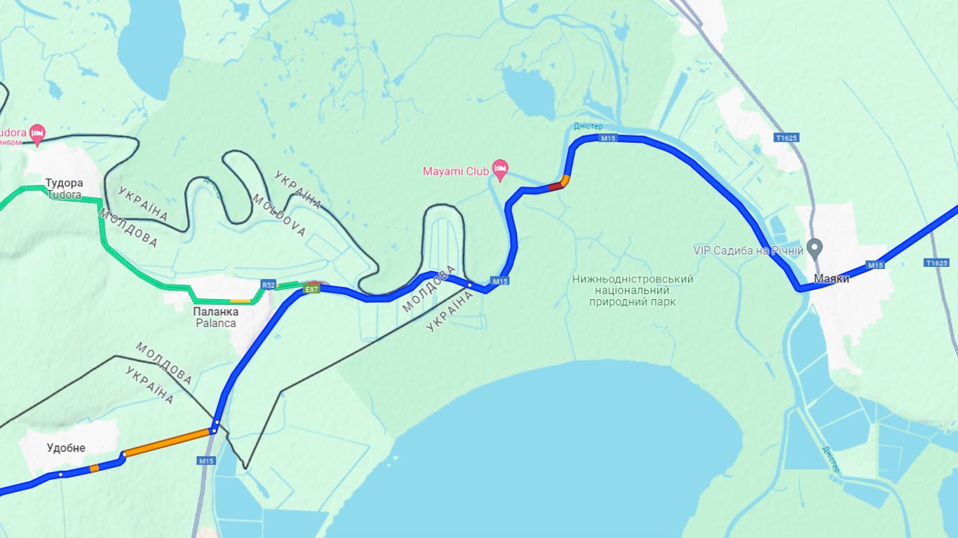 Пробки на трассе Одесса-Рени в понедельник, 12 августа
