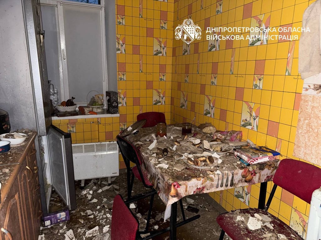 Наслідки обстрілу Дніпра 12 лютого