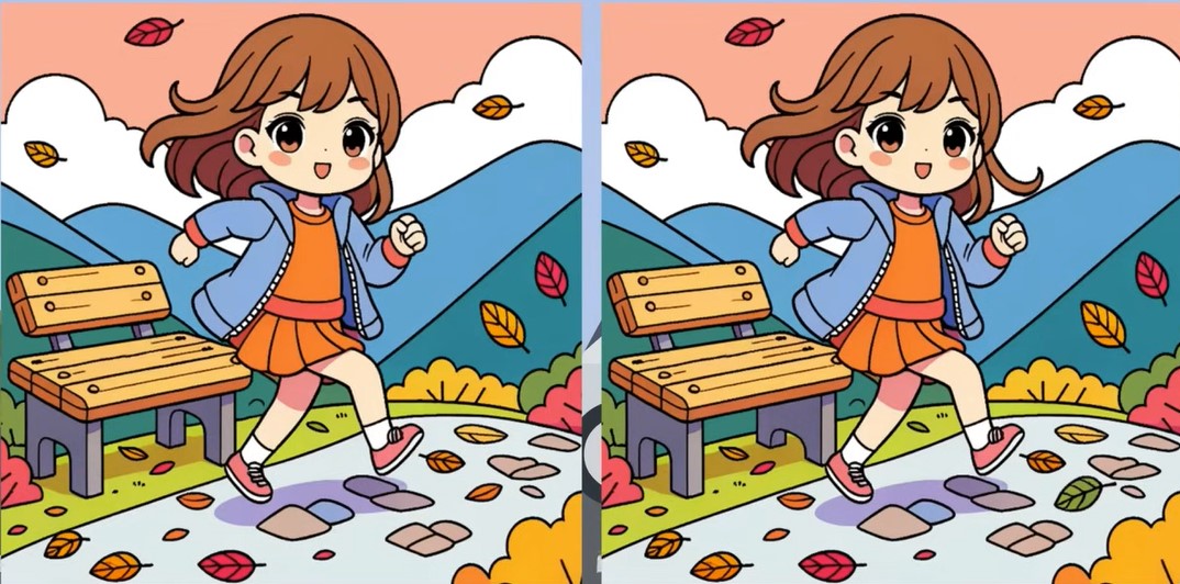 Лише найкмітливіші знайдуть відмінності на малюнку з рішучою дівчинкою - фото 1