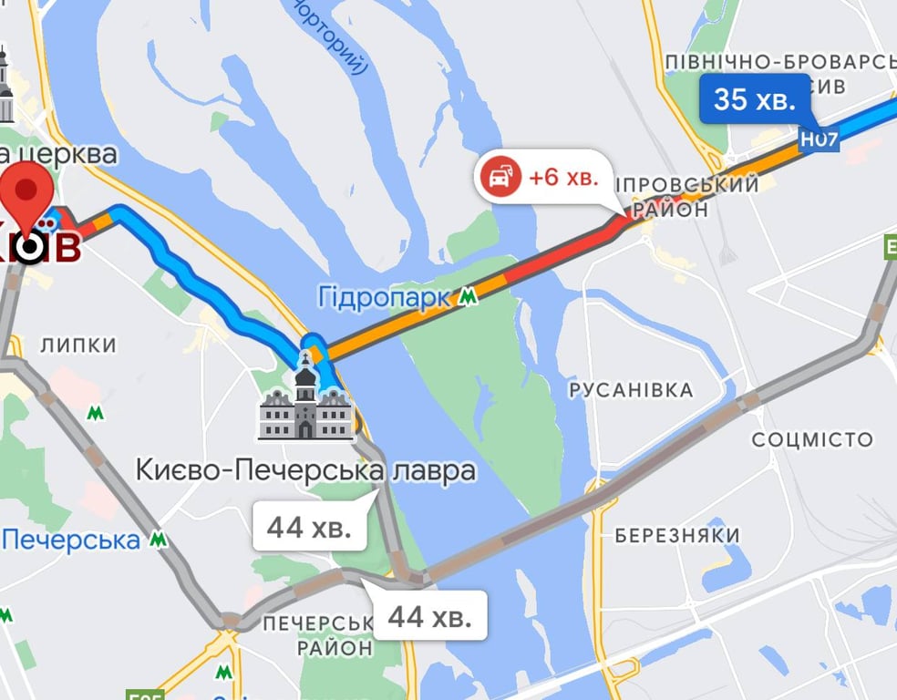 Затори в Києві