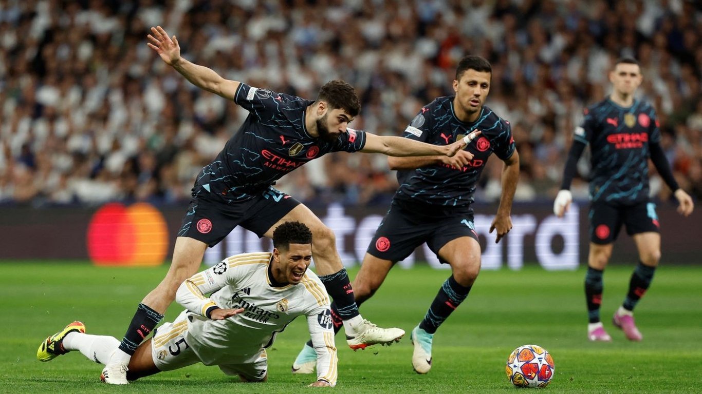Реал и Манчестер Сити сыграли в результативную ничью в матче с красивыми голами — видео