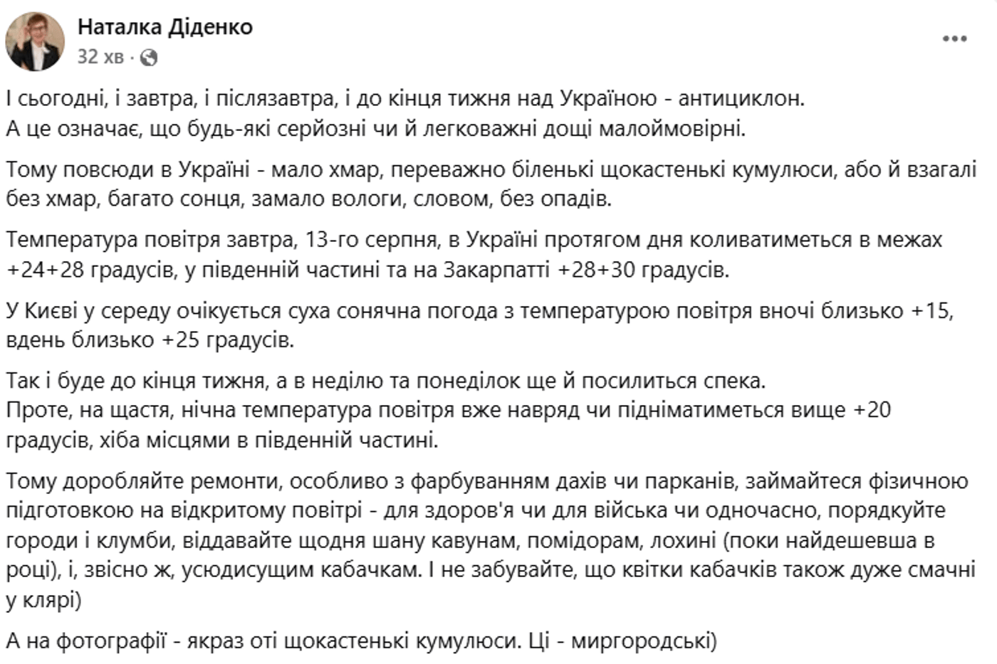 Діденко погода