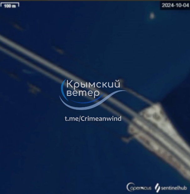 Кримський міст з супутника