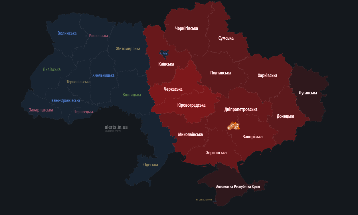 На Київщині пролунали вибухи — ППО нейтралізує "шахеди"