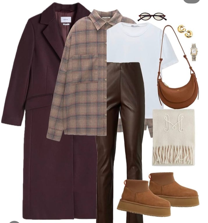 Стильні образи з коричневою сумкою — топ модних ідей - фото 4