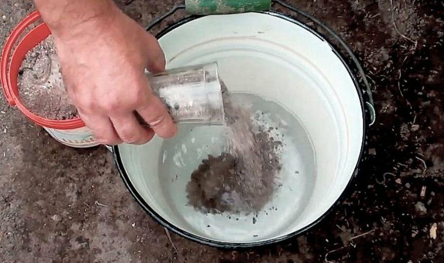 Раствор из золы