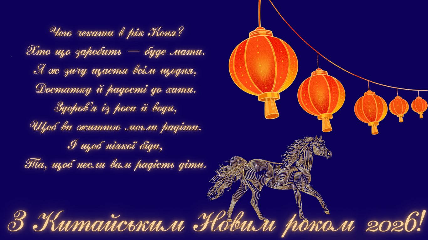 З Китайським Новим роком 2026 — яскраві листівки