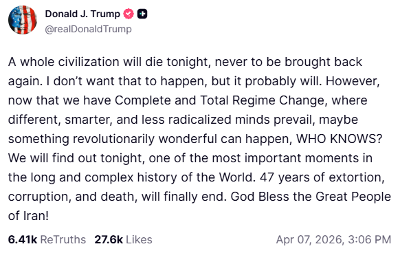 Трамп пригрозив Ірану на тлі ситуації в Ормузькій протоці