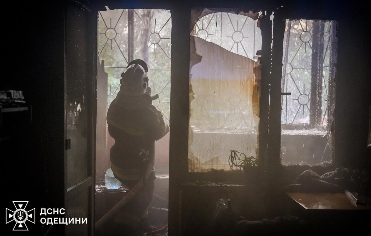 Горелая квартира в Одессе 6 сентября