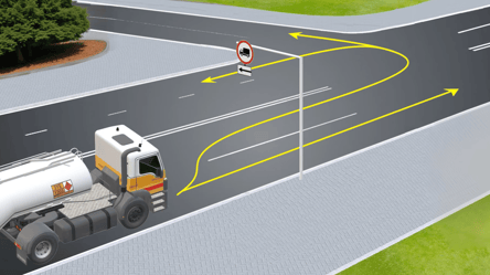 Запутанный тест ПДД — куда может проехать бензовоз - 285x160