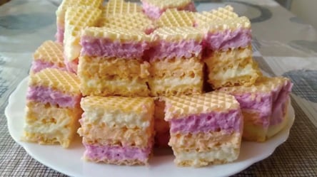 Вафельний торт з галяреткою з 90-х — лише 2 інгредієнти - 285x160