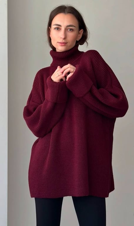 Cветры с высокой горловиной в тренде этой зимой