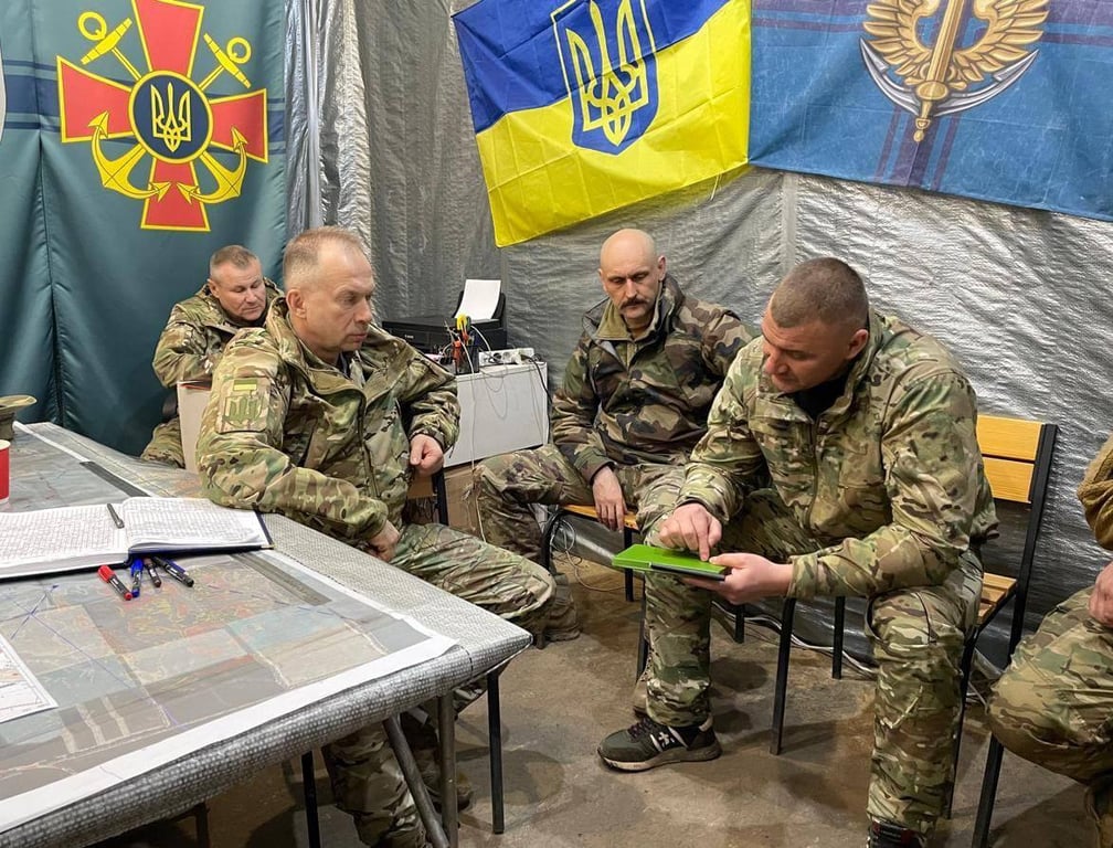 Сирський на лінії фронту у Донецькій області