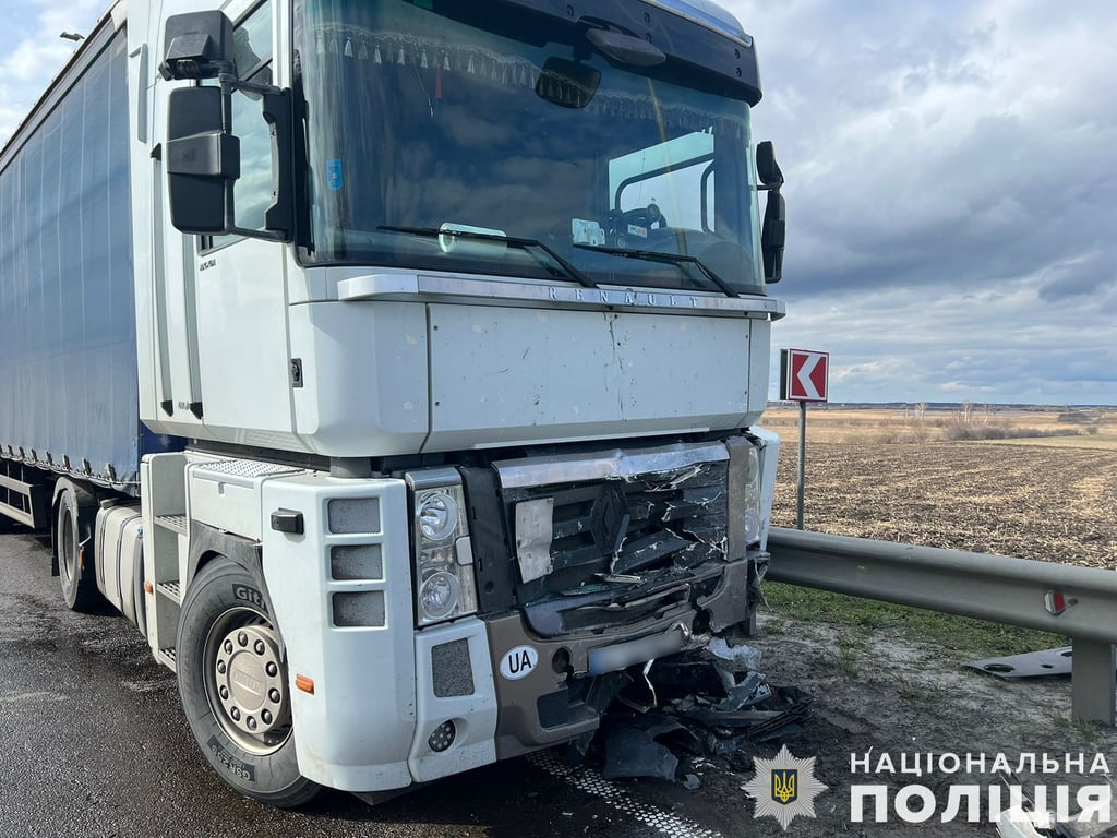 Аварія на трасі Київ – Чоп. Фото: поліція Львівщини