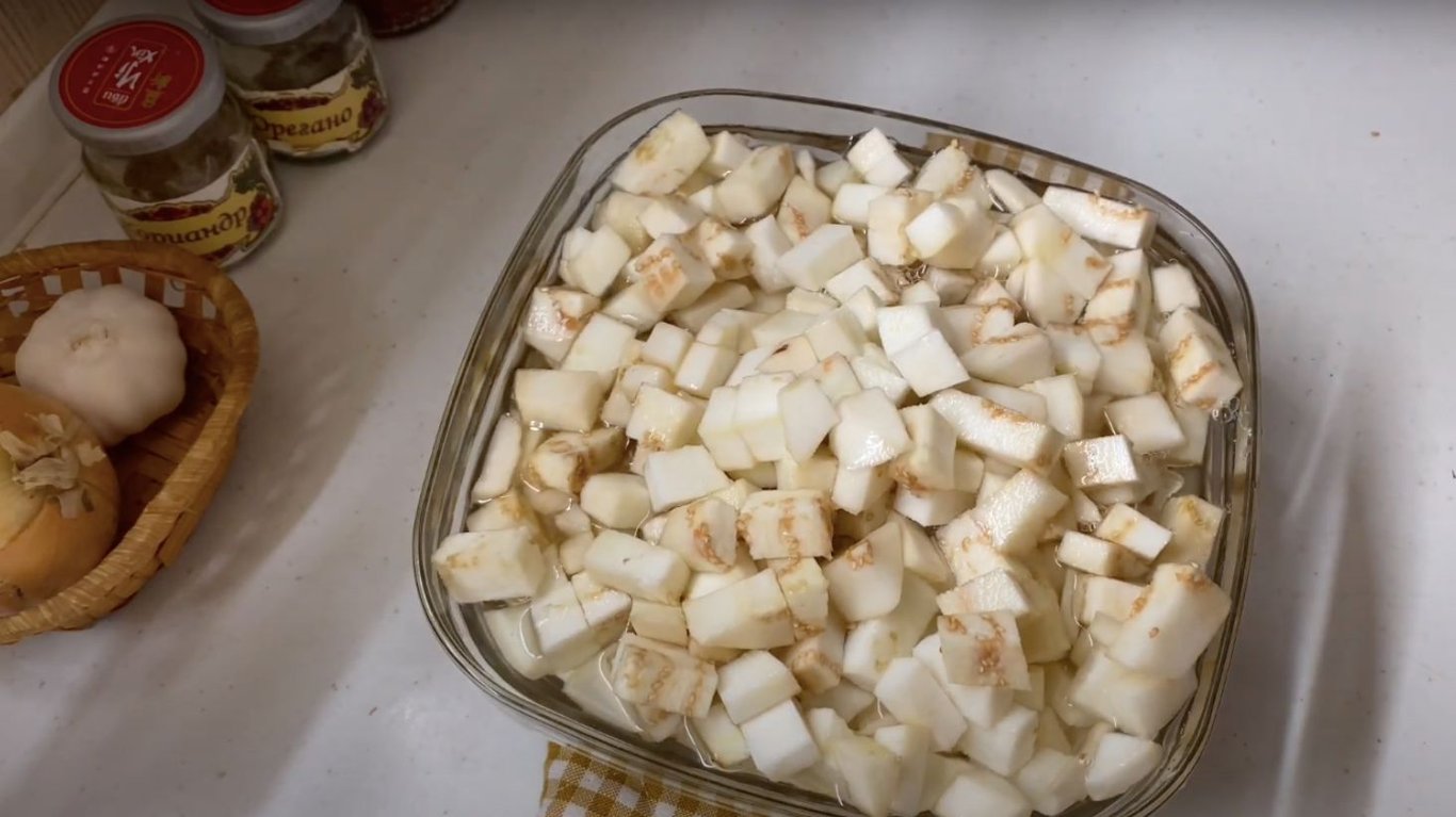 рецепт фасоли с баклажанами 