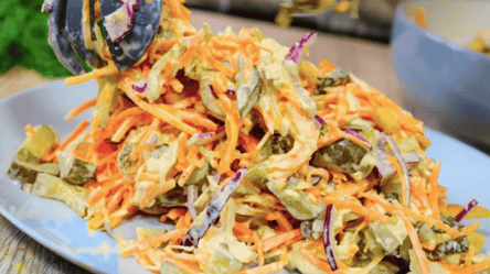 Салат "Осенние краски" — яркий витаминный рецепт за 5 минут - 285x160