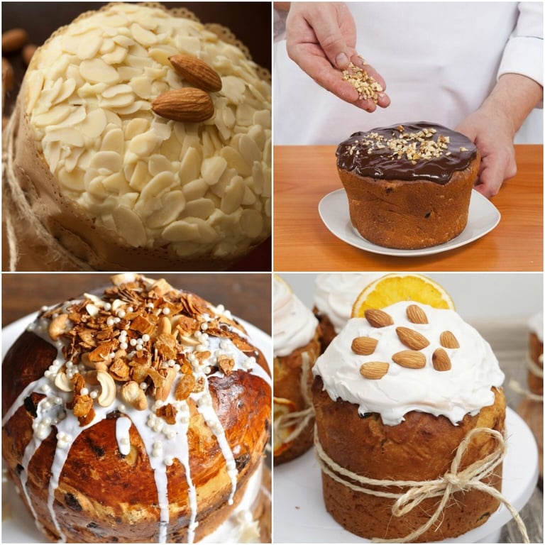 Як оздобити паски горіхами